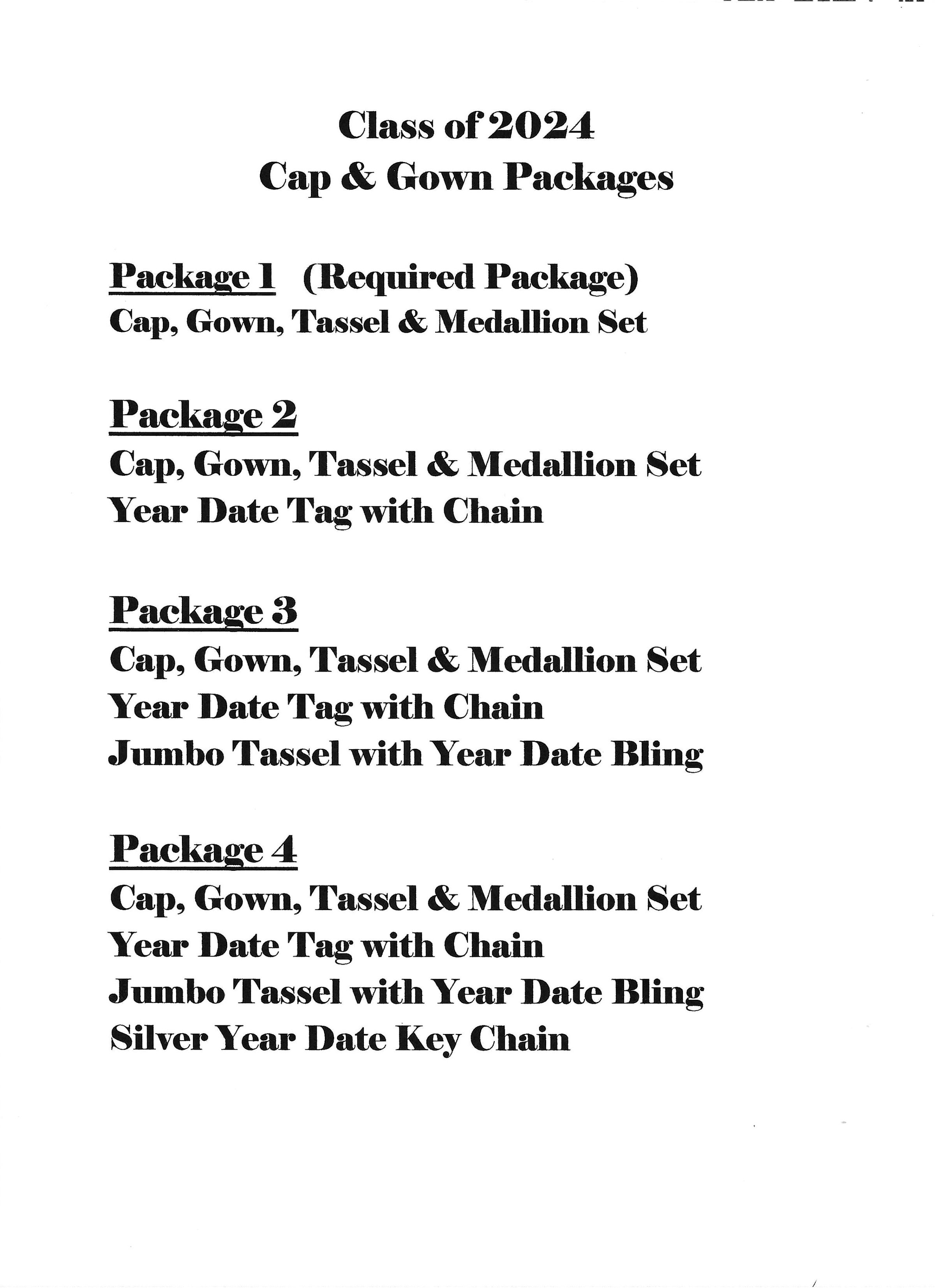 Proviso West High School Cap & Gown Packages